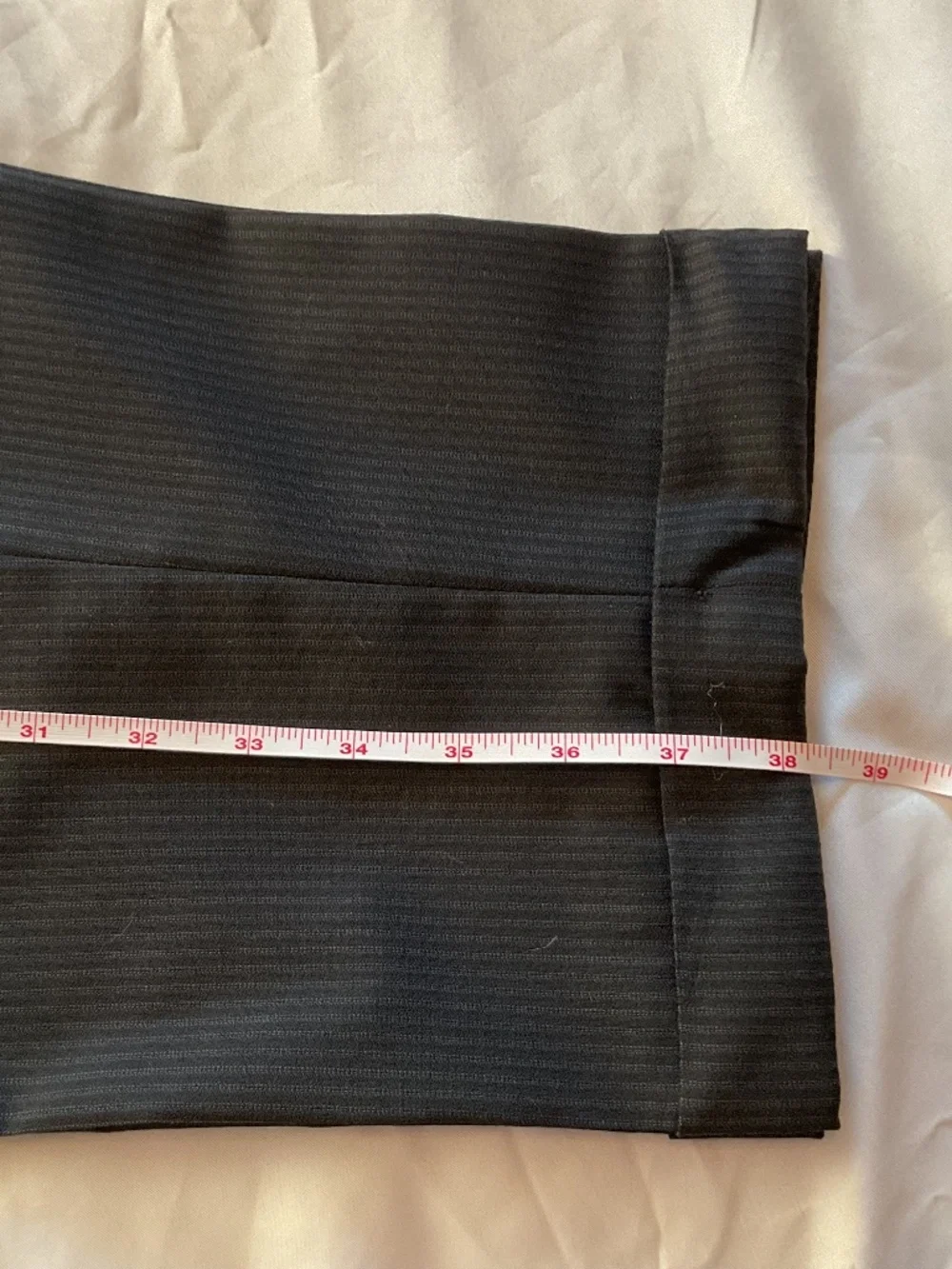 Hart Schaffer Marx Black Pinstripe Suite